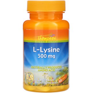 Thompson, L-Lysine, 500 mg , 60 Tablets