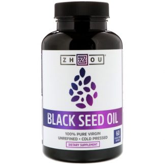 Zhou Nutrition, Black Seed Oil, 60 Vegetarian Capsules