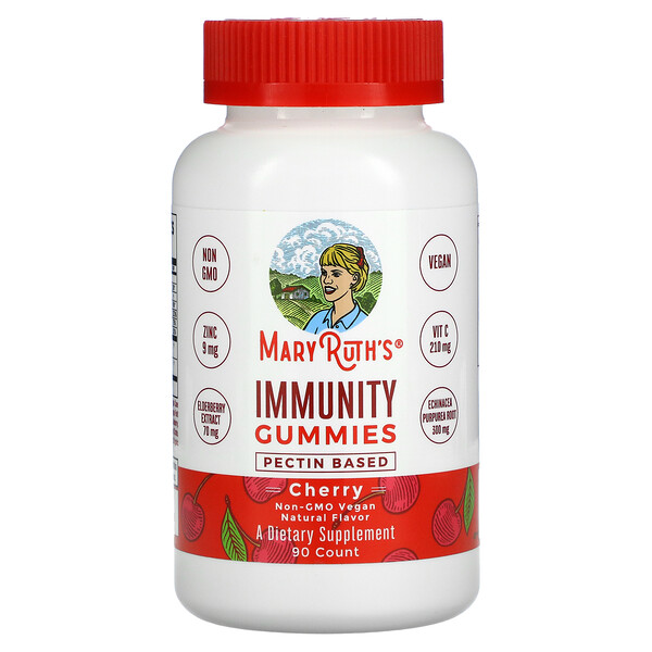 MaryRuth Organics, Immunity Gummies, Cherry, 90 Gummies