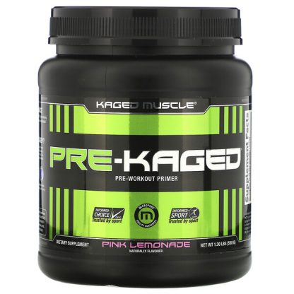 Kaged Muscle, PRE-KAGED, Pre-Workout Primer, Pink Lemonade, 1.30 lb (588 g)