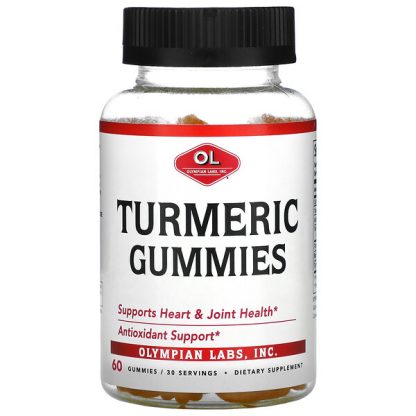 Olympian Labs, Turmeric Gummies, 60 Gummies