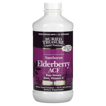 Buried Treasure, Elderberry ACF, Immune Support, 16 fl oz (473 ml)