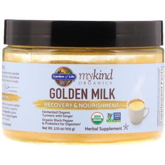 Garden of Life, MyKind Organics, Golden Milk, Recovery & Nourishment, 3.70 oz (105 g)