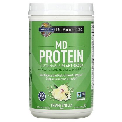 Garden of Life, MD Protein, Sustainable Plant-Based, Creamy Vanilla, 29.63 oz (840 g)