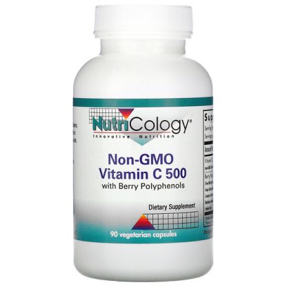 Nutricology, Non-GMO Vitamin C 500 with Berry Polyphenols, 90 Vegetarian Capsules