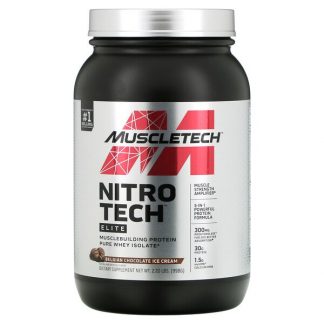 Muscletech, Nitro Tech Elite, Belgian Chocolate Ice Cream, 2.2 lbs (998 g)