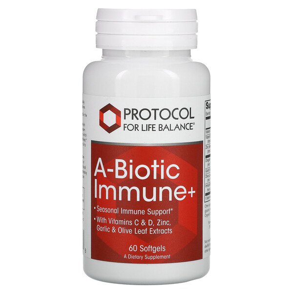 Protocol for Life Balance, A-Biotic Immune+, 60 Softgels