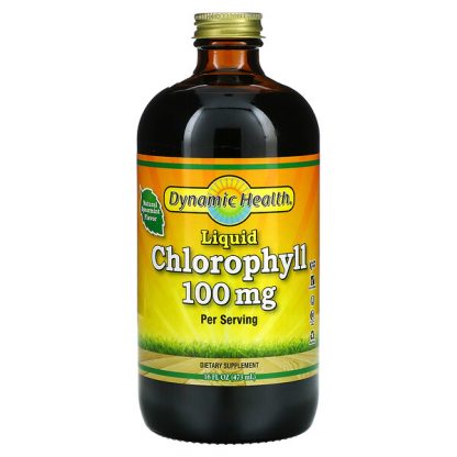 Dynamic Health Laboratories, Liquid Chlorophyll, Natural Spearmint, 100 mg, 16 fl oz (473 ml)