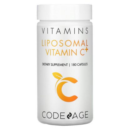 CodeAge, Vitamins, Liposomal Vitamin C+, 180 Capsules