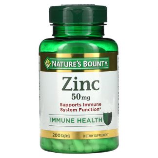 Nature's Bounty, Zinc, 50 mg, 200 Caplets