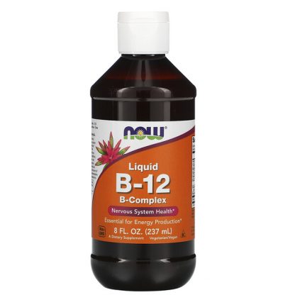 NOW Foods, Liquid B-12, B-Complex, 8 fl oz (237 ml)