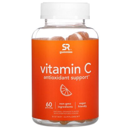 Sports Research, Vitamin C, Natural Orange, 60 Gummies