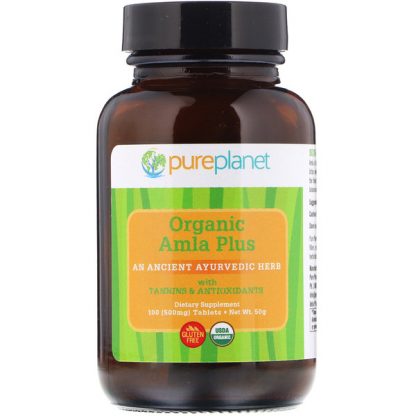 Pure Planet, Organic Amla Plus, 500 mg, 100 Tablets