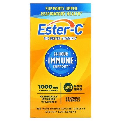 Nature's Bounty, Ester-C, Maximum Strength, 1,000 mg, 120 Vegetarian Coated Tablets