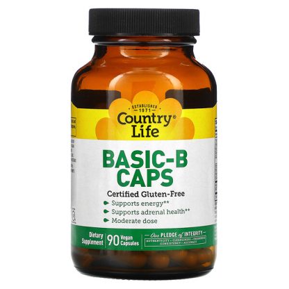 Country Life, Basic-B Caps, 90 Vegan Capsules