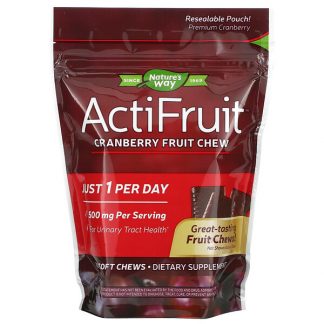 Nature's Way, ActiFruit, Cranberry Fruit Chew, 500 mg, 20 Soft Chews