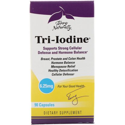 Terry Naturally, Tri-Iodine, 6.25 mg, 90 Capsules