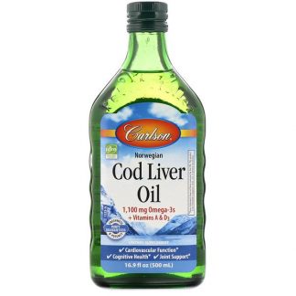 Carlson Labs, Norwegian Cod Liver Oil, 16.9 fl oz (500 ml)