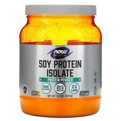 NOW Foods, Sports, Soy Protein Isolate, Unflavored, 1.2 lbs (544 g)