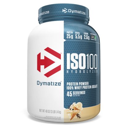 Dymatize Nutrition, ISO100 Hydrolyzed, 100% Whey Protein Isolate, Gourmet Vanilla, 3 lb (1.4 kg)