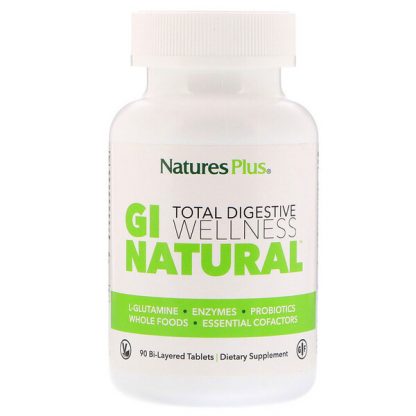 NaturesPlus, Total Digestive Wellness, GI Natural, 90 Bi-Layered Tablets