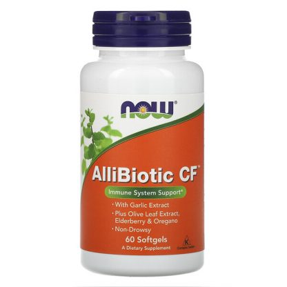 NOW Foods, AlliBiotic CF, 60 Softgels