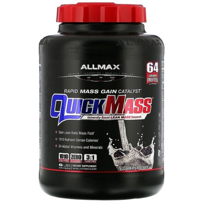 ALLMAX Nutrition, Quick Mass Rapid Mass Gain Catalyst, Cookies & Cream, 6 lbs (2.72 kg)