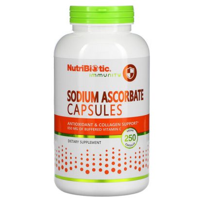 NutriBiotic, Immunity, Sodium Ascorbate, 250 Vegan Capsules