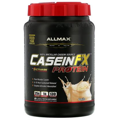 ALLMAX Nutrition, CaseinFX, 100% Casein Micellar Protein, Vanilla, 2 lbs. (907 g)