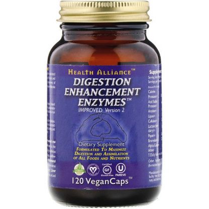 HealthForce Superfoods, Digestion Enhancement Enzymes, 120 VeganCaps