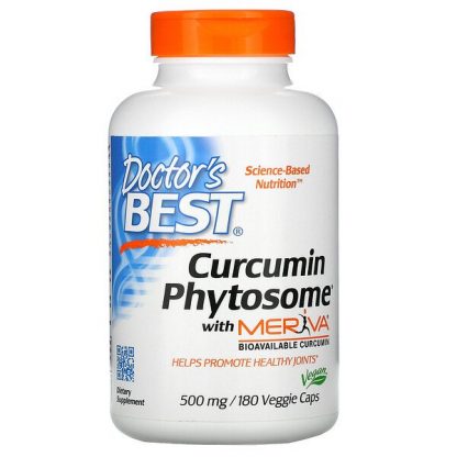 Doctor's Best, Curcumin Phytosome with Meriva, 500 mg, 180 Veggie Caps