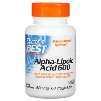 Doctor's Best, Alpha-Lipoic Acid, 600 mg, 60 Veggie Caps