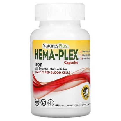 NaturesPlus, Hema-Plex, 60 Fast-Acting Capsules