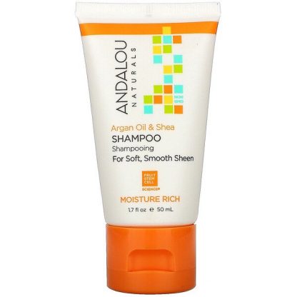 Andalou Naturals, Shampoo, Argan Oil & Shea, 1.7 fl oz (50 ml)