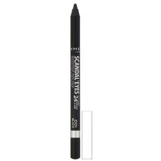 Rimmel London, Scandaleyes, 24HR Wear, Waterproof Kohl Kajal Liner, 001 Black, .04 oz (1.3 g)