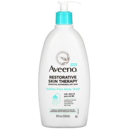 Aveeno, Restorative Skin Therapy, Sulfate-Free Body Wash, 18 fl oz (532 ml)