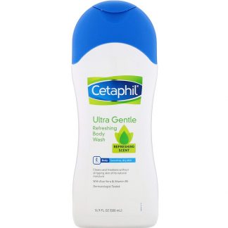 Cetaphil, Ultra Gentle, Refreshing Body Wash, Refreshing Scent, 16.9 fl oz (500 ml)