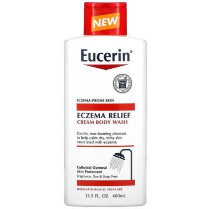 Eucerin, Eczema Relief, Cream Body Wash, 13.5 fl oz (400 ml)