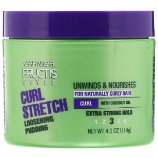 Garnier, Fructis Style, Curl Stretch Loosening Pudding, 4 oz (114 g)