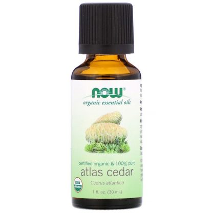 NOW Foods, Organic Essential Oils, Atlas Cedar, 1 fl oz (30 ml)