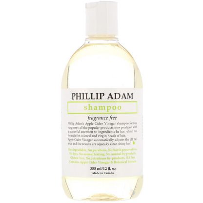 Phillip Adam, Shampoo, Fragrance Free, 12 fl oz (355 ml)