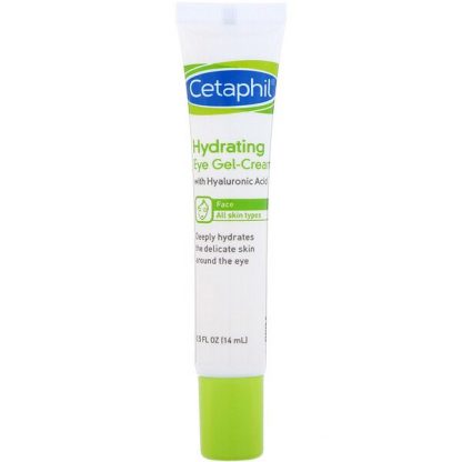 Cetaphil, Hydrating Eye Gel-Cream with Hyaluronic Acid, 0.5 fl oz (14 ml)