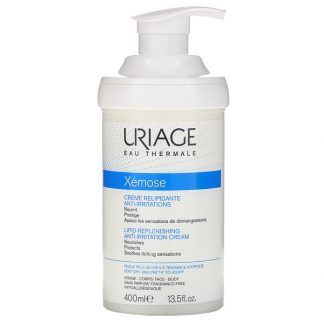 Uriage, Xemose, Lipid-Replenishing Anti-Irritation Cream, Fragrance-Free, 13.5 fl oz (400 ml)