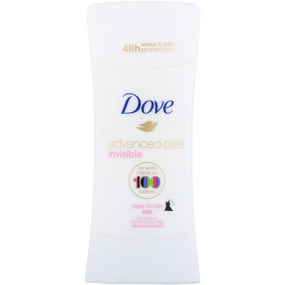 Dove, Advanced Care, Invisible, Anti-Perspirant Deodorant, Clear Finish, 2.6 oz (74 g)