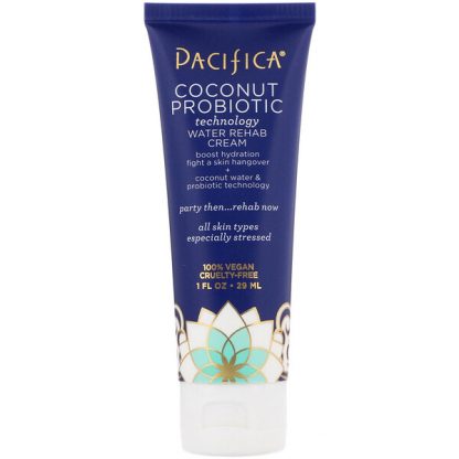 Pacifica, Coconut Probiotic, Technology Water Rehab Cream, 1 fl oz (29 ml)