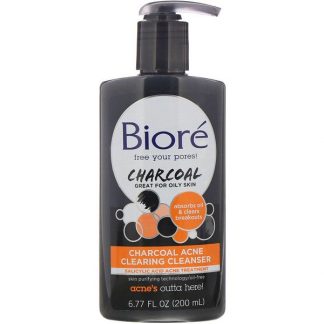 Biore, Charcoal Acne Clearing Cleanser, 6.77 fl oz (200 ml)