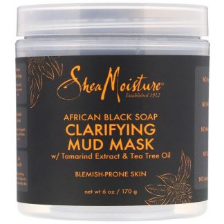 SheaMoisture, Clarifying Mud Beauty Mask, African Black Soap, 6 oz (170 g)