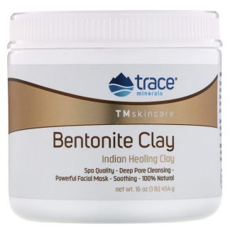 Trace Minerals ®, Bentonite Clay, Indian Healing Clay, 16 oz (454 g)