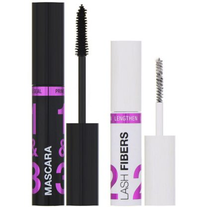 Wet n Wild, Lash-O-Matic Mascara + Fiber Extension Kit, Very Black, 0.37 fl oz (11 ml)