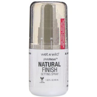 Wet n Wild, PhotoFocus Natural Finish Setting Spray, Seal the Deal, 1.52 fl oz (45 ml)